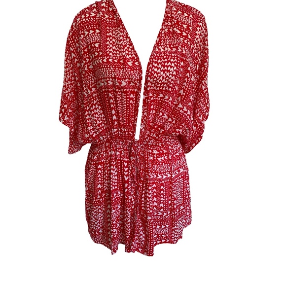 Vicoria's Secret heart design robe swimsuit cover kimono. OS - Picture 1 of 11